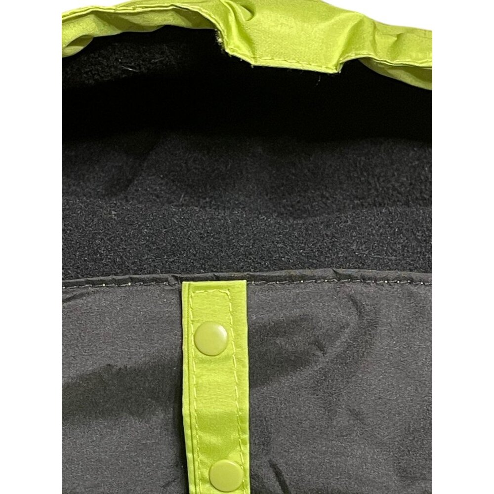 SB Active Bright Green & Black Hooded Winter Jacket Large 100% Polyester Quilte - Picture 11 of 15